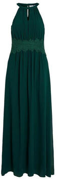 Vila Pleated Halter Neck Maxi Dress (14052647) scarab/detail elastic