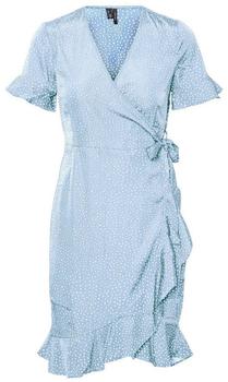 Vero Moda Vmhenna 2/4 Wrap Frill Dress Noos (10252951) blue bell/aop tiny dots