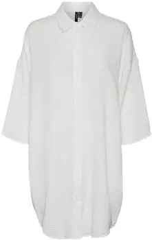 Vero Moda Natali Long 3/4 Sleeve Dress (10279688) snow white Vero Moda Natali Long 3/4 Sleeve Dress (10279688) snow white
