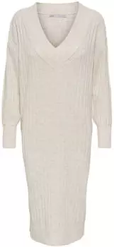 Only New Tessa Long Sleeve Midi Dress (15236372) pumice stone/detail with melange