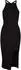 Urban Classics Ladies Midi Rib Knit Crossed Back Dress (TB6021) black