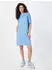 Urban Classics Ladies Organic Oversized Slit Tee Dress (TB4091) horizon blue