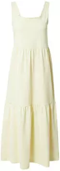 Urban Classics Ladies 7/8 Length Valance Summer Dress (TB4784) softyellow