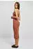 Urban Classics Ladies Midi Rib Knit Crossed Back Dress (TB6021) terracotta