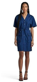 G-Star Soft Utility Short Sleeve Midi Dress (D24348-D309) blau