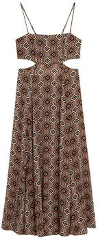 Superdry Sheered Back Sleveless Long Dress (W8011620A) harriot brown print