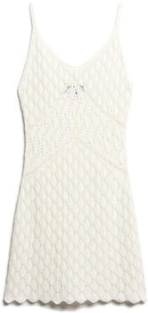Superdry Crochet Cami Sleeveless Short Dress (W8011606A) desert bone off white