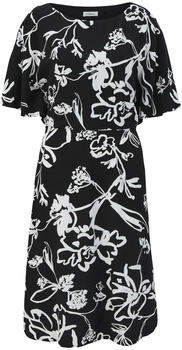 S.Oliver Midkleid mit All-over-Print und Flügelärmel (2141853) schwarz