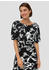 S.Oliver Midkleid mit All-over-Print und Flügelärmel (2141853) schwarz