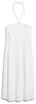 Superdry Smocked Midi Beach Long Dress (W8011674A) off white
