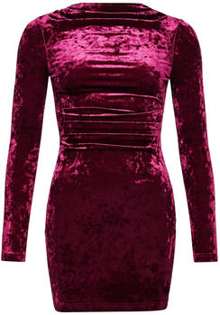 Superdry Velvet Longsleeved Mini Dress (W8011367A) maroon crush