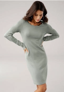 Laura Scott Strickkleid kurz figurbetont mint-melange