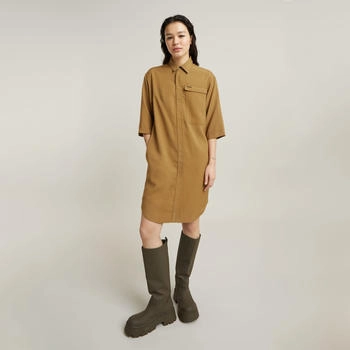 G-Star Cargo-Tunika-Kleid braun D25245-D714-1395