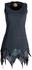 Vishes Zipfelige Elfentunika Lagenlook Blumen Minikleid