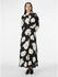 Y.A.S Savanna Langarmkleid schwarz aop mille 26022663