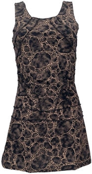 Guru-Shop Minikleid braun schwarz