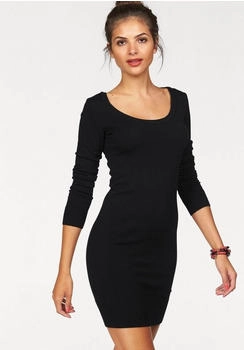 AJC Strickkleid figurbetont schwarz