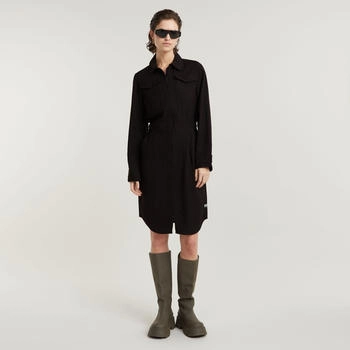 G-Star Military Shirt Kleid schwarz D25248-D522-6484