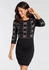 Melrose by Baur Strickkleid rosa schwarz