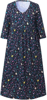 Ulla Popken Maxikleid Paisleymuster A-Linie V-Ausschnitt