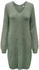 Jacqueline de Yong Jdyelanora L S V-neck Dress Knt Noos Kleid kalamata melange