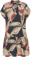 s.Oliver Blusenkleid "mit Volant am Rock" Ohne Taschen luftiges Tunikakleid,