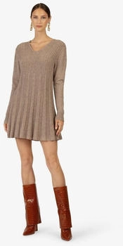 Kraimod Strickkleid langen Ärmeln taupe L