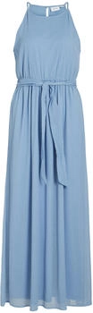 Vila Vifalia Belted Long Dress blissful blue