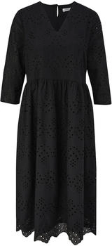 S.Oliver Midikleid Broderie Anglaise schwarz 2163853 9999