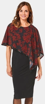 GOLDNER Damen Kleid rot schwarz
