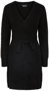 Pieces Langärmliges Kurzes Kleid 17140738-schwarz