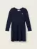 Tom Tailor Geripptes Kleid LENZING ECOVERO sky captain blue