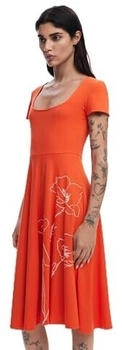 Desigual Vest napoles Lässiges Kleid orange