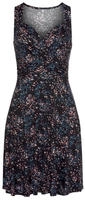 Vivance Jerseykleid "in Wickeloptik mit Alloverdruck" leichtes Sommerkleid,