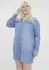 Vero Moda Sila Mix Langarmkleid light blue denim 10285017