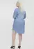 Vero Moda Sila Mix Langarmkleid light blue denim 10285017