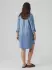 Vero Moda Sila Mix Langarmkleid light blue denim 10285017