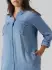 Vero Moda Sila Mix Langarmkleid light blue denim 10285017