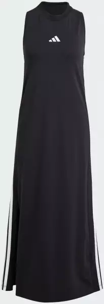 Adidas 3S Maxikleid schwarz weiß