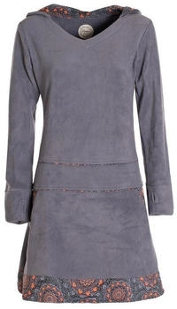 Vishes Pullover-Kleid Sweatkleid Eco-Fleece grau