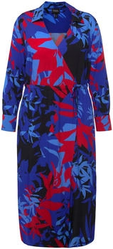 Ulla Popken Sommerkleid Midikleid floraler Druck A-Linie V-Ausschnitt