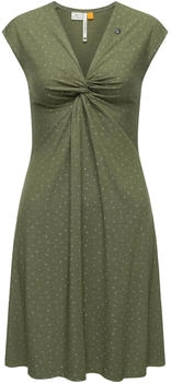Ragwear Kleid 'Comfrey' oliv weiß