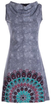 Vishes Sommerkleid Mandala-Kleid grau