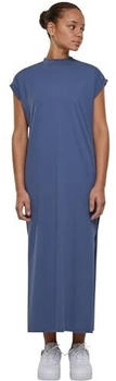 Urban Classics Ladies Long Extended Shoulder Dress langes Kleid vintageblue