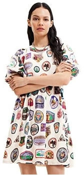 Desigual tutti fruti kleid material finishes