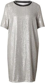 Comma Identity Damen Kleid schwarz silber weiß