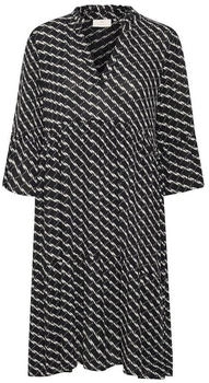 Kaffe Blusenkleid Kamarita schwarz kreide-grafik-print