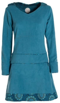 Vishes Winterkleid Pullover-Kleid Sweatkleid Eco-Fleece türkis