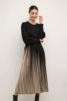 Culture Kleid 'Carly' gold schwarz