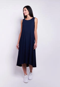 Seidel Midikleid navy
